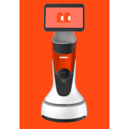 Petit robot d'accueil puissant et autonome jusqu'à 12h - Hôte/concierge disponible 24/24 7/7 - Korben Welcome Mini