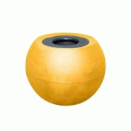 PLAST'UP ROTOMOULAGE Pots de fleurs sphérique xxl speranza 325l-lot de 2 - JAUNEMANGUE - jaune 0750122560981