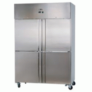 Romux® Armoire Réfrigérée Négative 4 Portillons 134 cm avec Refroidissement Froid Ventilé en Acier Inox avec Capacité de 1065 L - 6 Étagères Romux® Armoire Réfrigérée Négative 4 Portillons 134 cm avec Refroidissement Froid Ventilé en Acier Inox avec Capacité de 1065 L - 6 Étagères