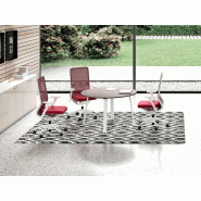 Table de réunion ronde Gradia Plus - pied métal en A - plateau mélaminé 18 mm - diamètre 118/140/160 cm