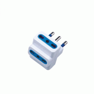 Alcapower Adaptateur Triple 16A, Prise Italienne Tripolaire 250V Ca, Puissance Maximale 1500W, Blanc, Compatible Avec Les Normes Civiles Italiennes. - Alcapower Adaptateur Triple 16A, Prise Italienne Tripolaire 250V Ca, Puissance Maximale 1500W, Blanc, Compatible Avec Les Normes Civiles Italiennes. -