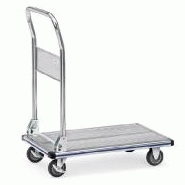 Chariot de manutention rabattable en aluminium - Plateau antidérapant
