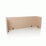 Cloison acoustique de bureau FLEXMIUT U 160x40x60 plastique beige hjh OFFICE - beige multi-matériau 892005
