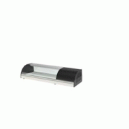 CORECO Vitrinette à tapas - Dessus vitre courbe - Température +4/+8°C - 1050x410x255 mm - Intérieur inox fond plat pour assiettes - Modèle BCL-4 CORECO Vitrinette à tapas - Dessus vitre courbe - Température +4/+8°C - 1050x410x255 mm - Intérieur inox fond plat pour assiettes - Modèle BCL-4