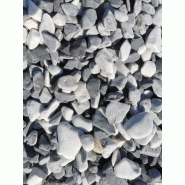 Galet Brume 30/60 - Marbre/Calcaire - Blanc/Gris/Noir - Roulé