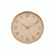 Horloge murale ronde Elegance Glow marron clair Karlsson - marron aluminium 8714302755477 Horloge murale ronde Elegance Glow marron clair Karlsson - marron aluminium 8714302755477
