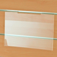 Porte affiche A4 horizontal en PET transparent - épaisseur 1mm