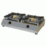 Réchaud de table gaz 2 feux vifs 5 kw à poser - PWR-RTD/2G Réchaud de table gaz 2 feux vifs 5 kw à poser - PWR-RTD/2G