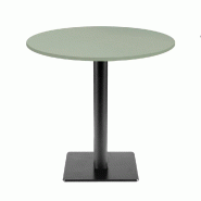 RestooTab - Table Milan T Ø70cm vert celadon - vert fonte TB-MIT-R70M-VER.CEL