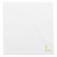 Serviette en fibre de bambou 25x25 cm blanc - par 3600