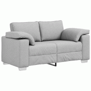 VidaXL Canapé Gris nuage 160 x 80 x 82 cm tissu Modèle AbriManoir 164 - 4105225