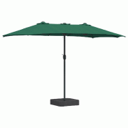 VidaXL Parasol de jardin Vert 385 x 209 x 244 cm Polyester et Acier Modèle Titan Confort Pro - 42003276