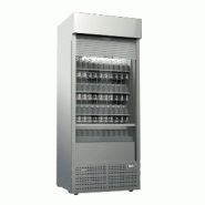 Vitrine murale inox avec store électrique - 607L - Température 0°C/10°C - Capacité 276 bouteilles / 621 canettes Vitrine murale inox avec store électrique - 607L - Température 0°C/10°C - Capacité 276 bouteilles / 621 canettes
