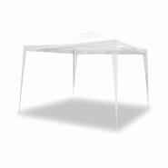 WASABI Tente Démontable 3x3 m Cies Blanche – Sardines et Câbles de Fixation – Structure en Aluminium et Acier - blanc multi-matériau BCP330029