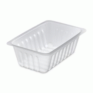 2500 Barquettes Charcutières 375cc de 13,8 x 9 x 4,6 cm - Emballage Pro Fraîcheur -  Transparent Alimentaire - D-Work - transparent 3664100211406