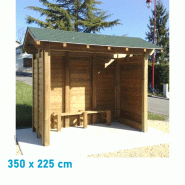 Abri voyageurs bois 3500