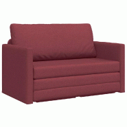 Canapé-Lit 110cm Bordeaux tissu Modèle Rermontel - 8721158716149