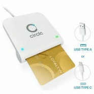 Lecteur à contact pour carte à puce - CIR115A-01 et CIR115A-02 - USB Type A et C - Léger et compact