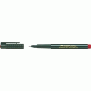 Faber-Castell 10102149 Fibre Stylo Finepen 0,4 mm Rouge - rouge 151121_0