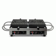 Gaufrier éléctrique double, ouverture 180 degrés - 4x6 Liège Paty | Krampouz - WECAGB