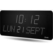 Horloge LED Style II 10 Date, alimentation 230V, indépendante, LED blanche - BODET