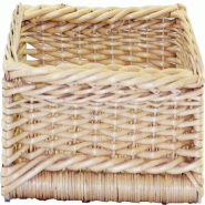 ITALCONCEPT Corbeille Osier Blanc 30X20Cm H.10Cm - 3616350029003