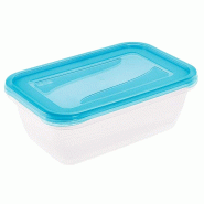 Keeeper - Lot de 2 boîtes repas, 3,3 litres chacune, modèle Fredo Fresh, bleu transparent - bleu plastique KEE208
