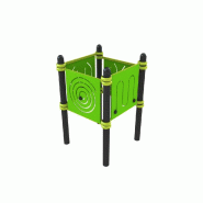 Parcours pour Seniors - Totem sénior - Agrès de rééducation extérieur en acier galvanisé avec 4 panneaux de motricité Parcours pour Seniors - Totem sénior - Agrès de rééducation extérieur en acier galvanisé avec 4 panneaux de motricité