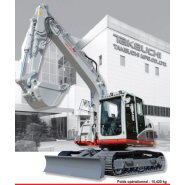 Pelle sur chenilles  dotée de flèche fixe monobloc et moteur de 85 kW - Takeuchi TB2150R (compact)