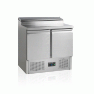 Saladette réfrigérée gn1/1 inox 2 portes +2/+10 °c - 900x700x950 mm - PGSS20