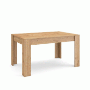 SKRAUT HOME Table à manger, 140x90x76 cm, Pour 6 personnes, Meubles de Salon, Chêne - beige Bois manufacturé 485_2