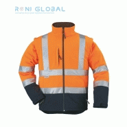 Veste de sécurité haute visibilité 2en1 - Softshell micro-polaire en polyester stretch mécanique - 5 poches - Class 3 - Station Coverguard_0