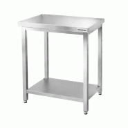 Table de travail en inox Bar 800x500 mm avec 1 étagère inférieure PREMIUM - GOLDINOX - gris inox 3701770834754 Table de travail en inox Bar 800x500 mm avec 1 étagère inférieure PREMIUM - GOLDINOX - gris inox 3701770834754