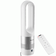 Tectake Ventilateur colonne POLAR avec oscillation à 80° - blanc - 406081 - blanc plastique 406081