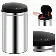 VidaXL Poubelle à Capteur Automatique 40 L Acier Inoxydable - argenté 322693 VidaXL Poubelle à Capteur Automatique 40 L Acier Inoxydable - argenté 322693