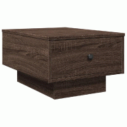 VidaXL Table basse chêne marron 60x45x31 cm bois d'ingénierie Modèle Nova - 848086