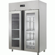 Armoire réfrigérée inox 2 portes vitrées gn 2/1 positive températur... - POZ1400P-2PV