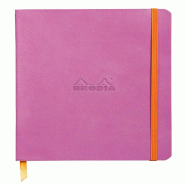 Carnet souple Rhodiarama lilas A5, 160p./80 feuilles ivoire 90 g/m², ligné - violet 117411C