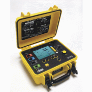 CHAUVIN ARNOUX - CA 6471 Contrôleur de terre - résistivité des sols, couplage et continuité - Mesure de terre sélective - USB - IP53 - Livré avec adaptateur/chargeur secteur et 2 pinces C182