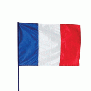 Drapeau France - maille polyester 60x90cm avec tige