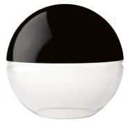 Globe transparent coloris noir et blanc