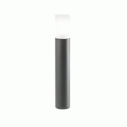 Lampo - Borne De Jardin Avec Ampoule E27 Ip54 H 60 Cm, Métal Peint, Verre Dépoli, Borne D'Extérieur - Perenz - Gris Foncé - gris 8023559548320