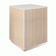 Podium Grand Vertigo T01 MDF naturel finition bois blanchi 45x45x60cm