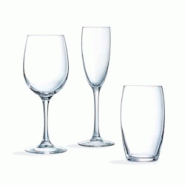 Service de 18 verres à pied et verres à eau La Cave - Luminarc - transparent verre 883314744699