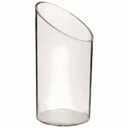 Verrine tube biseauté PS 80 ml Ø4x8.4/6 cm - par 200