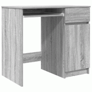 VidaXL Bureau sonoma gris 86x49x76 cm bois d'ingénierie Modèle Vega Master Signature - 861828