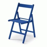 Yelloo - Chaise pliante LIBRO couleur BLEU, peu encombrante, en hêtre massif - bleu Bois massif 947 Yelloo - Chaise pliante LIBRO couleur BLEU, peu encombrante, en hêtre massif - bleu Bois massif 947
