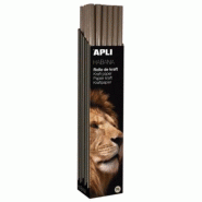 Apli Lot de 30 Rouleau de papier cadeau kraft, 70 g/m², 3m x 1m, coloris havane - 8410782131410