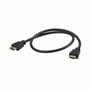 ATEN 2L-7DA6H Câble HDMI True 4K haute vitesse avec Ethernet, noir, 0,6 m_0