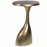 Bout de canapé Carmen hauteur 62 cm - Or Rond Aluminium Amadeus 40x35 cm - doré aluminium 3520071971643 Bout de canapé Carmen hauteur 62 cm - Or Rond Aluminium Amadeus 40x35 cm - doré aluminium 3520071971643